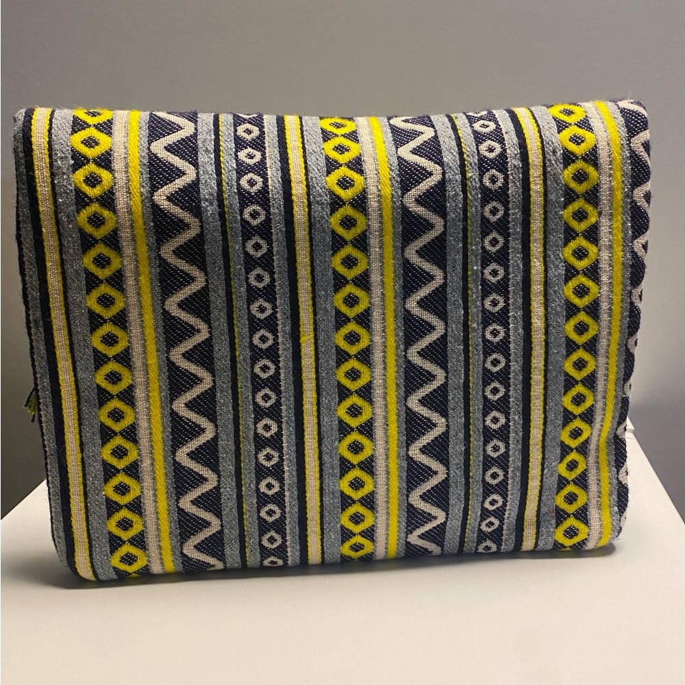 Mudpie Navy and Yellow Clutch bag - Picture 2 of 3